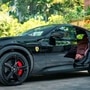 India's first-ever Ferrari Purosangue arrives in India in the Nero Daytona black shade with an Iriko interior (Instagram/Automobili Ardent)
