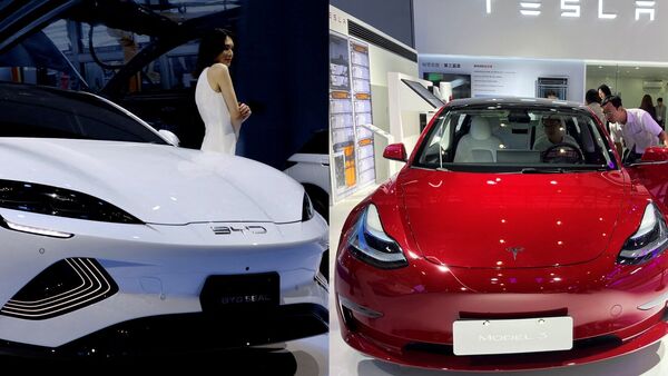 BYD, Tesla locked in EV price battle in China as growth slows