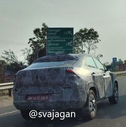 Tata Curvv EV might be offered in a Medium Range version and a Long Range version. (Photo courtesy: Twitter/@svajagan)