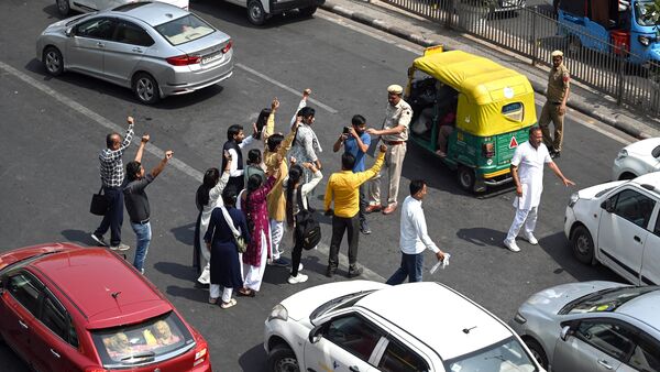 AAP protest Delhi traffic advisory