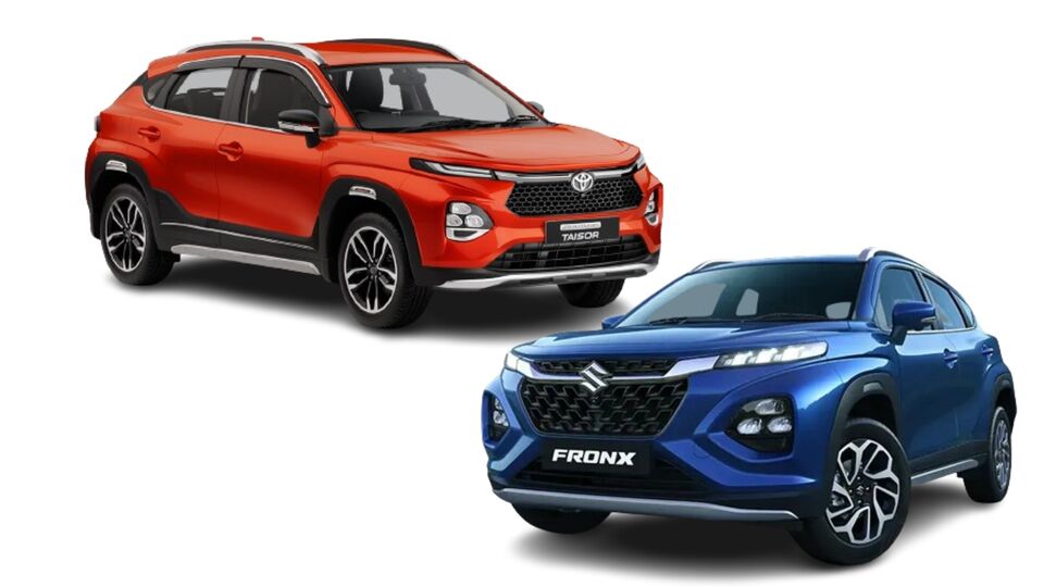 Toyota Urban Cruiser Taisor Maruti Suzuki Fronx