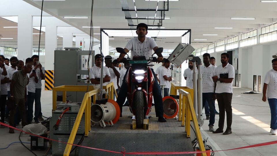 Raptee electric motorcycle.