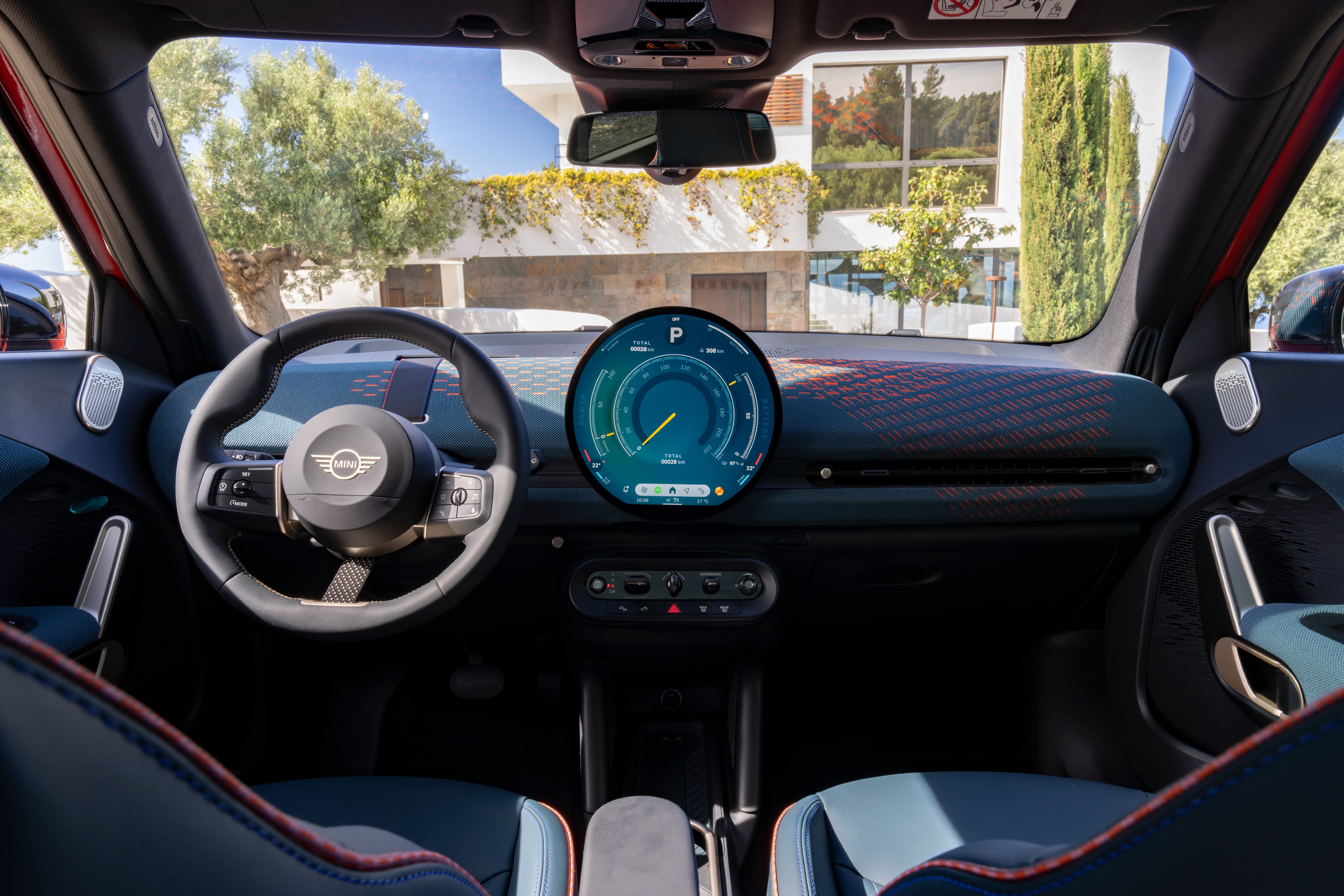The cabin retains the funky MINI appearance complete with the circular infotainment system in the centre. The toggle switches have been retained for key functions