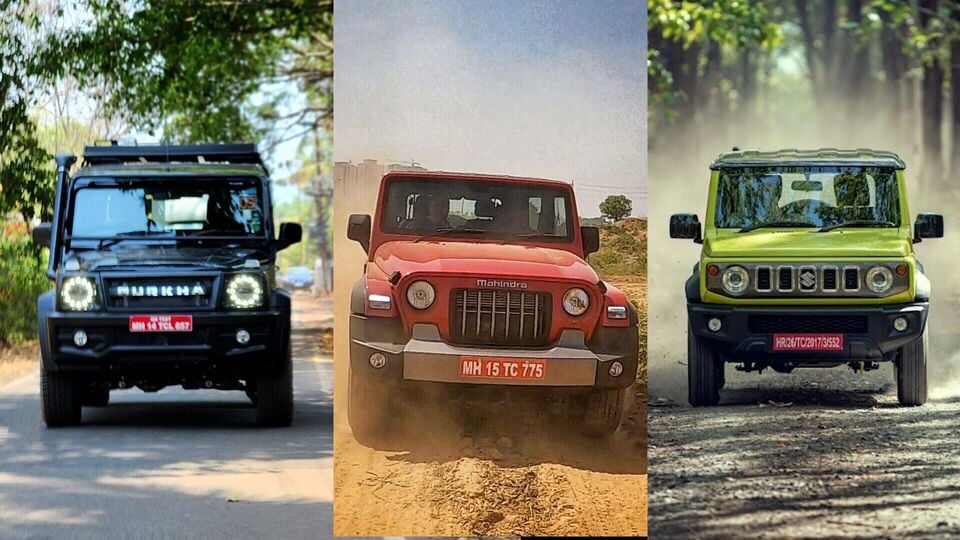 Force Gurkha Mahindra Thar Maruti Jimny