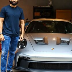 Naga Chaitanya's Porsche 911 GT3 RS is finished in GT Metallic Silver for an understated look