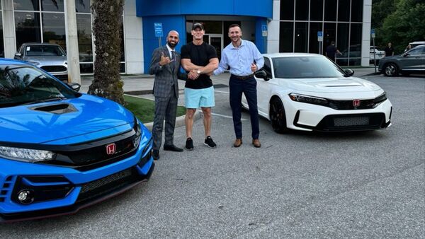 Actor John Cena swaps his famous Honda Civic for a new Civic Type R