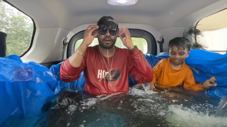 Tata Safari swimming pool
