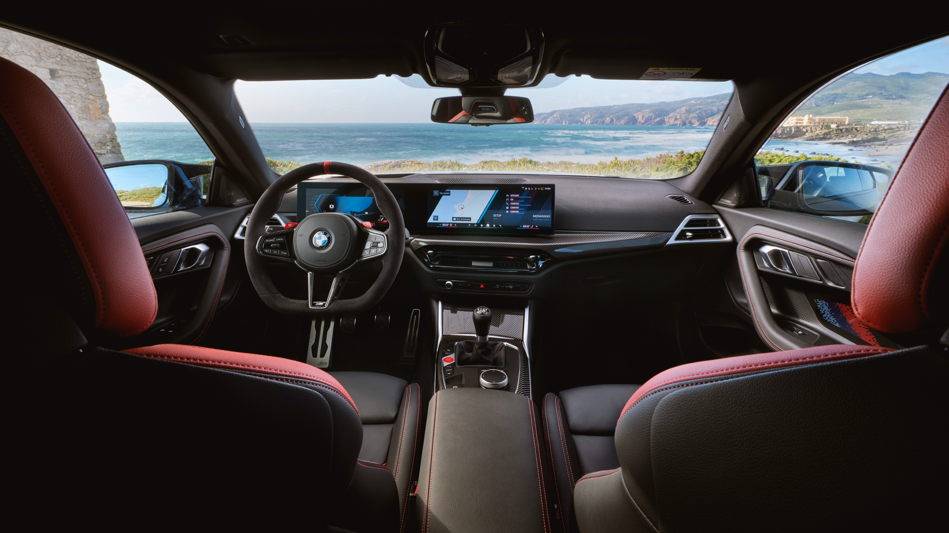 The 2024 BMW M2 gets a new steering wheel while the Curved Display now runs the latest BMW Operating System 8.5