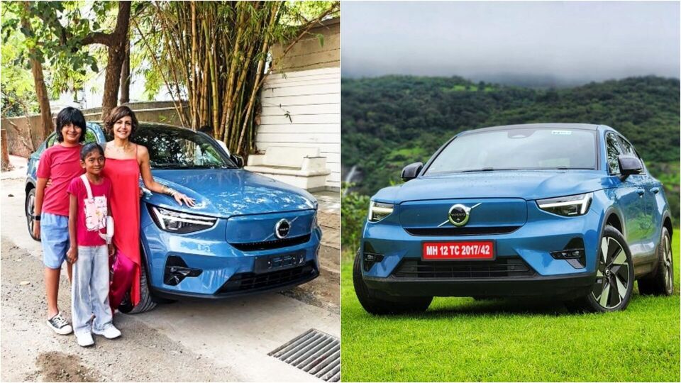 Mandira Bedi Volvo C40 Recharge