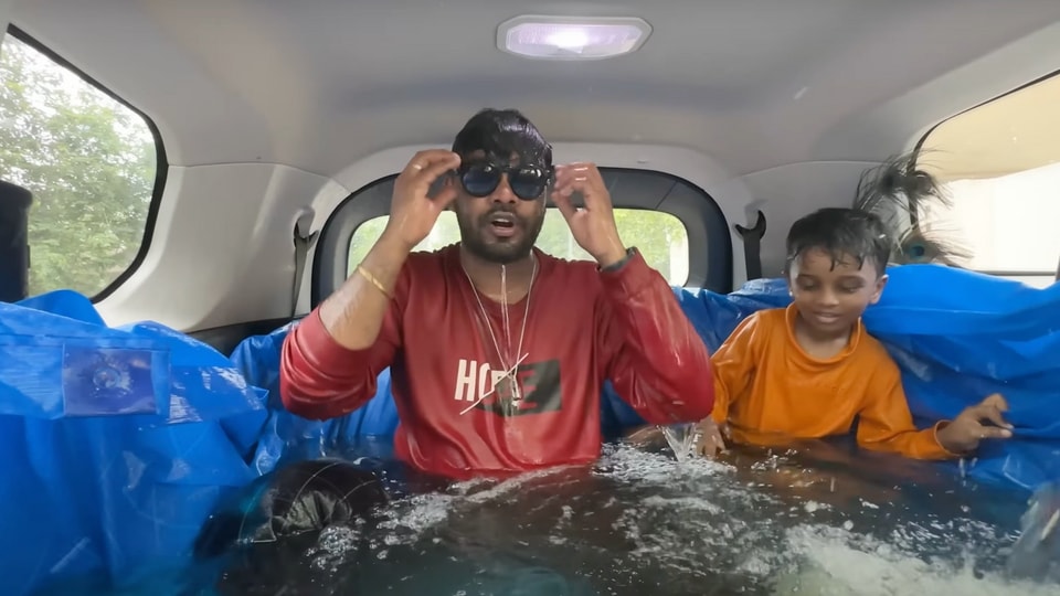 Tata Safari swimming pool
