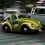 A Vocho parades through the street in the Cuautepec neighbourhood of Mexico City on Sunday (June 23, 2024). The neighbourhood is home to so many antique Volkswagen Beetles, known as Vochos, that it has been dubbed Vocholandia. (AP)