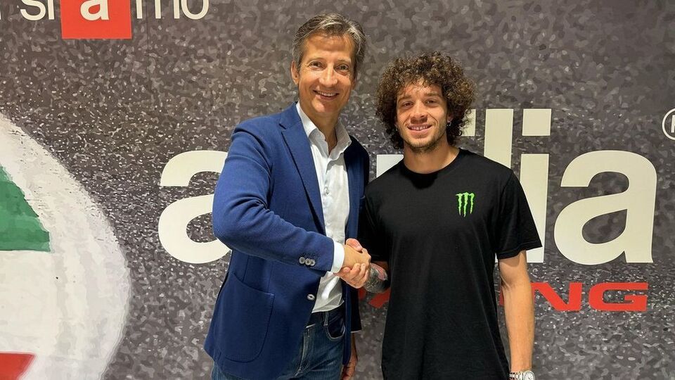 Marco Bezzecchi Massimo Rivola Aprilia Racing