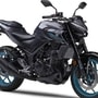 The 2024 Yamaha MT-03 gets a new Dark Gray paint scheme in Japan in addition to the existing Blue and Matte Dark Gray colour options 