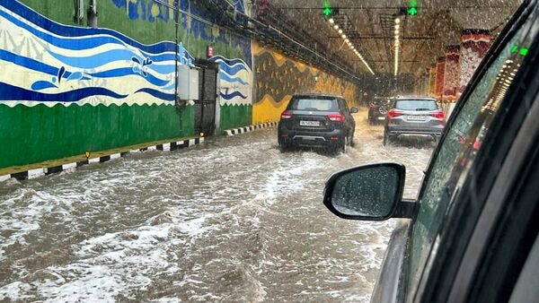 Driving in monsoon