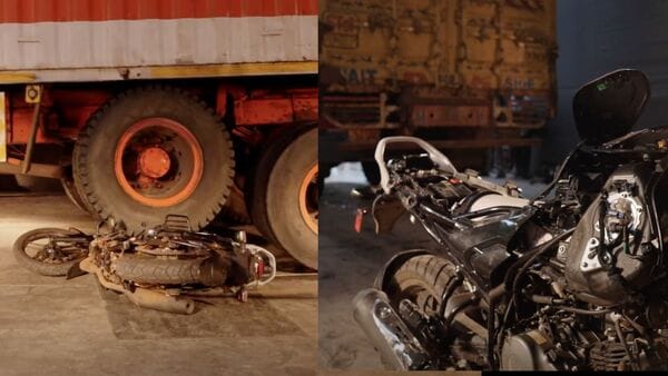 Is Bajaj Freedom CNG bike safe? Watch it get crushed under a 10-tonne truck