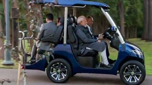 Watch: PM Narendra Modi takes a ride in electric car during Moscow visit