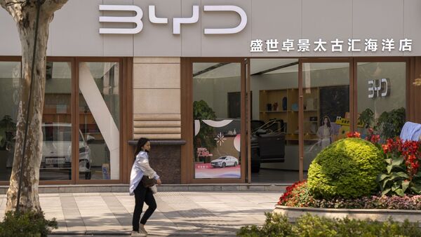 BYD EV showroom China