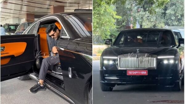 ‘RRR’ actor Ram Charan brings home the Rolls-Royce Spectre worth over ₹7.5 crore