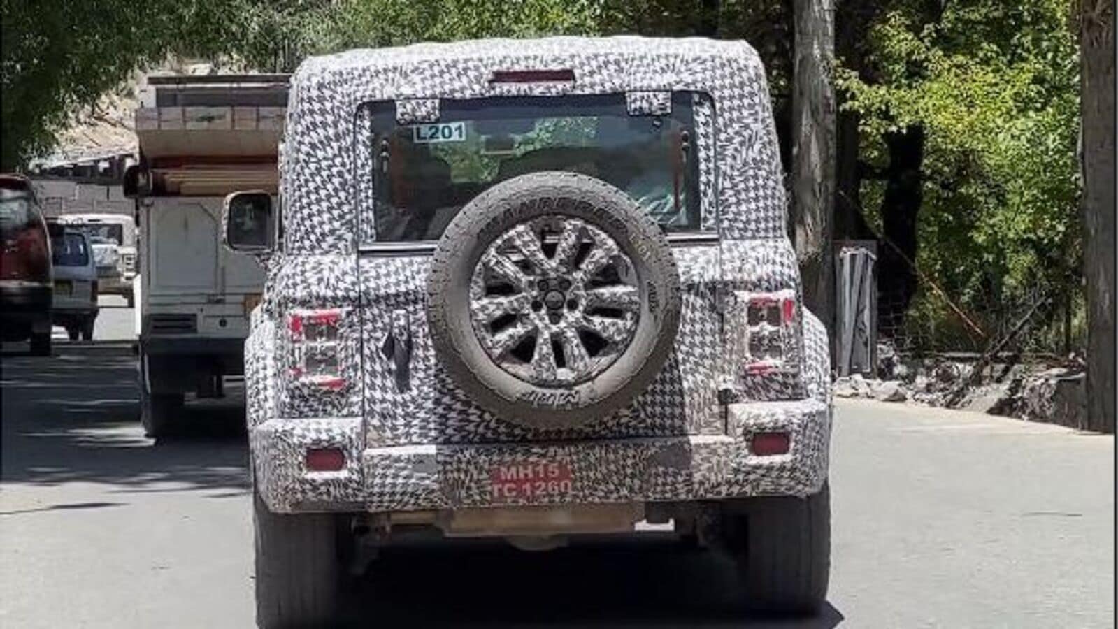 Mahindra Thar Armada base and top-end variant spotted testing in Ladakh