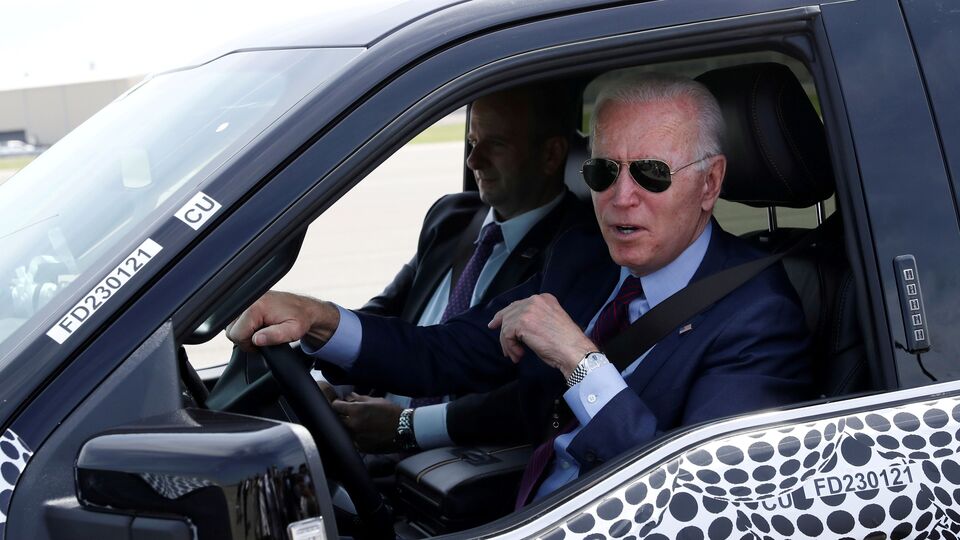 Joe Biden Ford F150 Lightning