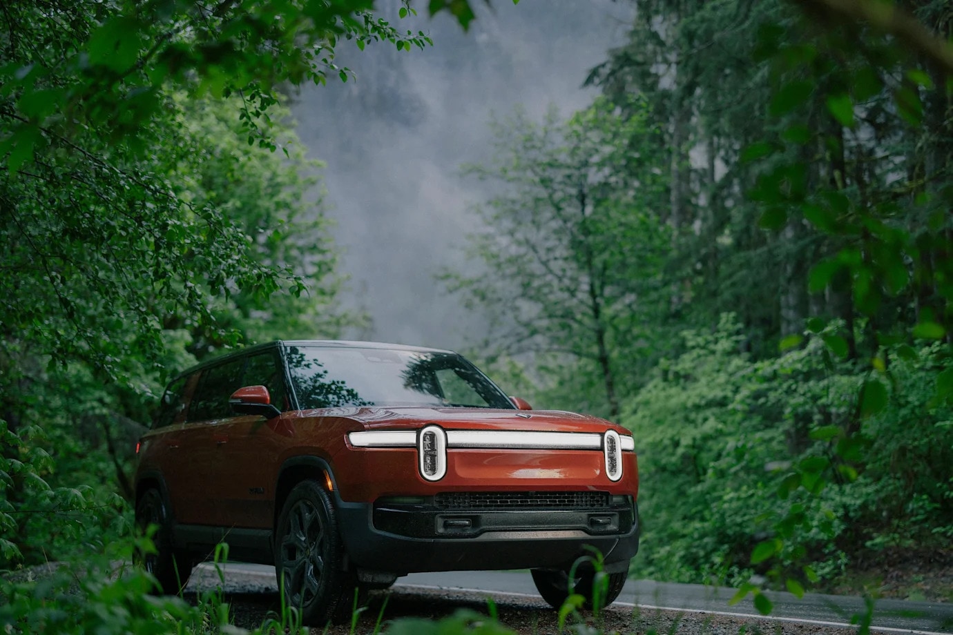 The Rivian R1S comes in a split-hatch design with an electronic liftgate that enables ease of access to the boot. 