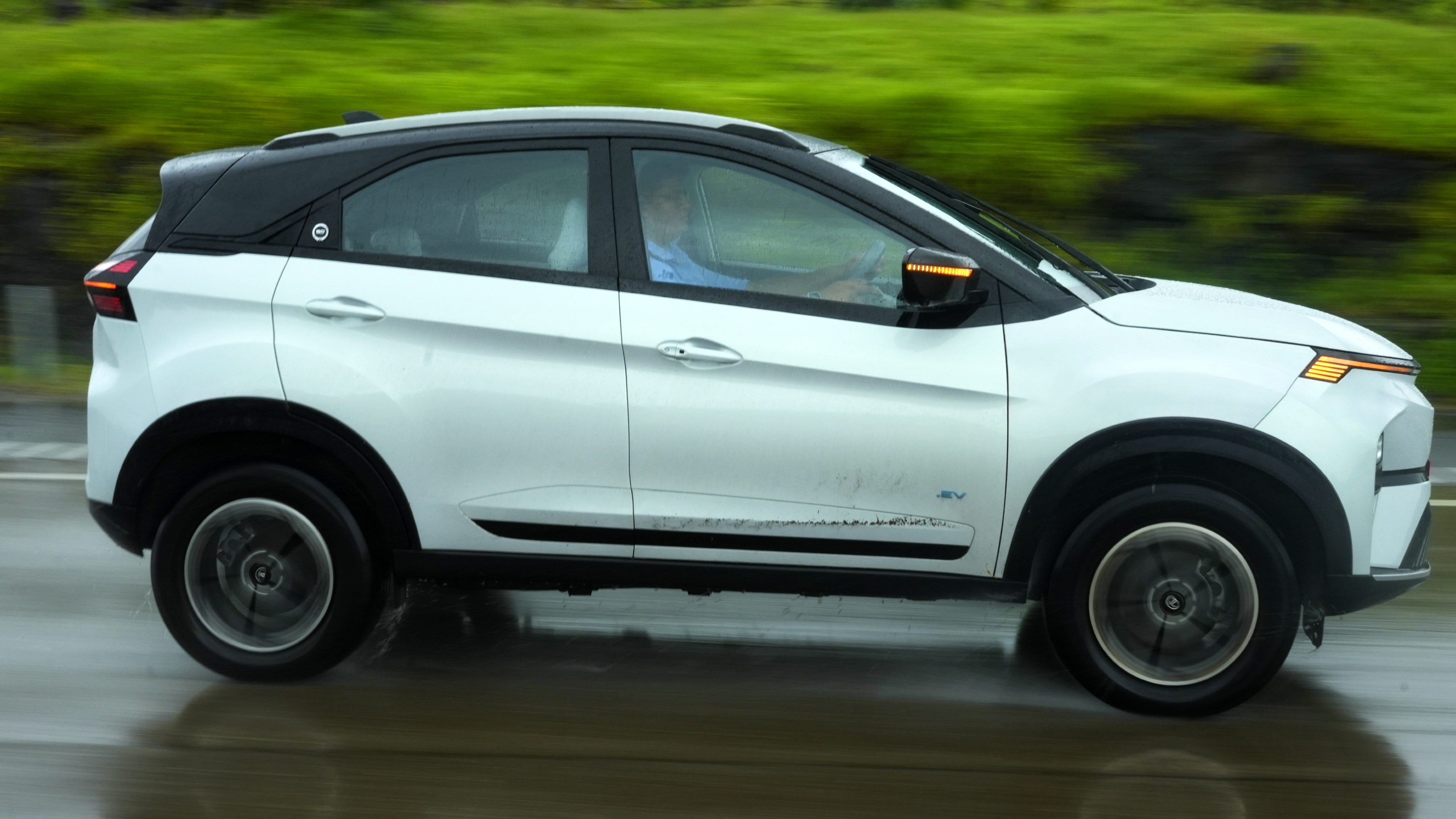 Turning your hazard lights confuses other road users, especially when you are changing lanes or taking turns 2023 Tata Nexon EV Facelift Review