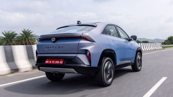 Tata Curvv EV offers 165 bhp on the variant with the larger 55 kWh battery pack, and 215 Nm of torque. Tata Curvv EV