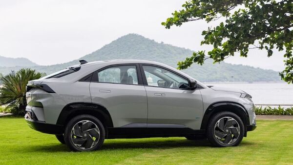 The Curvv EV from Tata Motors derives its name from the sloping roofline of the model, one that also lends it the credentials of being a coupe SUV.