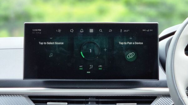 The free-standing infotainment screen on the Tata Curvv is as good as any display unit in a mid-size SUV. And then some more. On the flipside though, it attracts a whole lot of fingerprints as can be seen here.