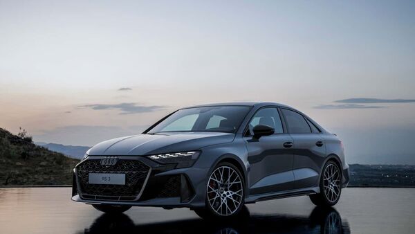 The updated iteration of Audi RS3 performance sedan comes with a redesigned front grille that is flanked by smarter-looking matrix LED headlights featuring selectable daytime running light patterns. The matrix LED is a signature technology used across the sedans and SUVs of the German luxury car manufacturer under the Volkswagen Group.