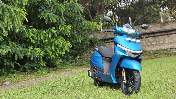 TVS says that the seat on offer is the largest in the segment, and there are alloy wheels on offer as well. The Bluetooth-enabled cluster with call, SMS, Navigation and Voice Assist. The panels of the scooter are made up of metal.