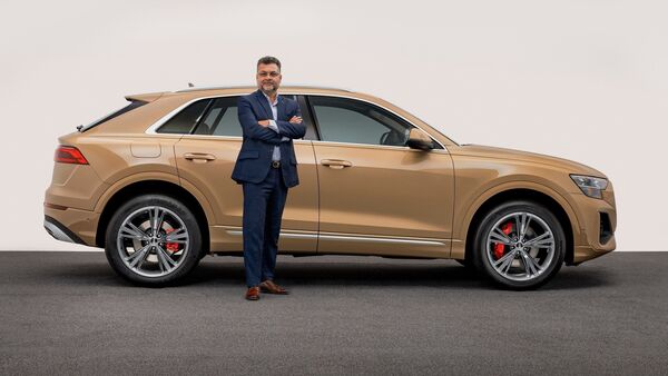 Mr.Balbir Singh Dhillon, Head of Audi India with the new Audi Q8