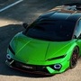 Lamborghini Temerario's V8 engine has a 90-degree V layout, a flat plane crankshaft, two turbochargers, aluminium-alloy cylinder heads and titanium connecting rods that help keep the engine lightweight.
