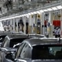 Car production fell to 124,829 units, down by 16.62% year-on-year mainly due to lower domestic sales (Reuters)