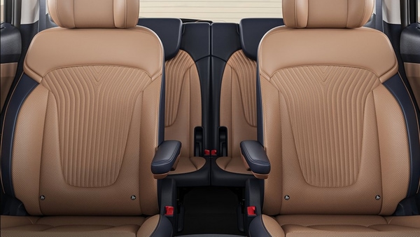 Hyundai has removed the fixed centre armrest that was offered in the outgoing version of the Alcazar SUV. Instead, one will get individual armrests in the six-seater variants with space between for third-row passengers to get in or out. The second-row occupants will also get features like sunshades, fold-out tray, cup holders, new adjustable headrests for more comfort, AC vents and smartphone charging outlets.