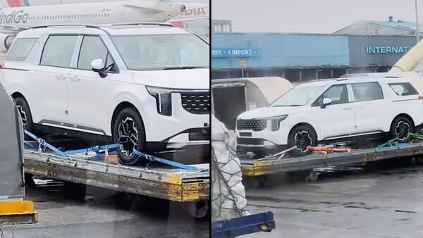 2024 Kia Carnival arrives in India, spotted at Delhi Airport ahead of launch