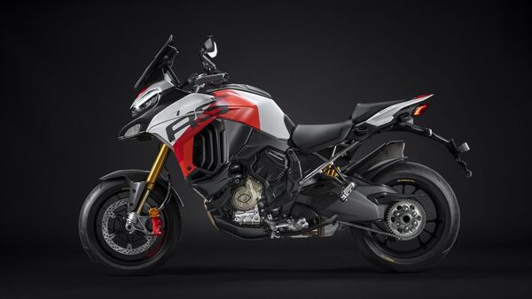 Because of the power levels, Multistrada V4 RS as the most powerful motorcycle within its category. In comparison, the standard Multistrada V4, featuring the Granturismo engine, generates 170 bhp. Additionally, the RS variant is enhanced by an Akrapovic exhaust system, among other improvements.