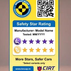 The safety label will act as a first-hand information about the safety of the vehicle under the Bharat NCAP safety program