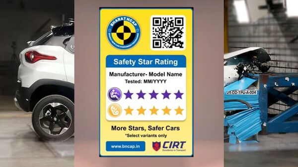 Bharat NCAP reveals safety label to feature on new cars undergone crash tests