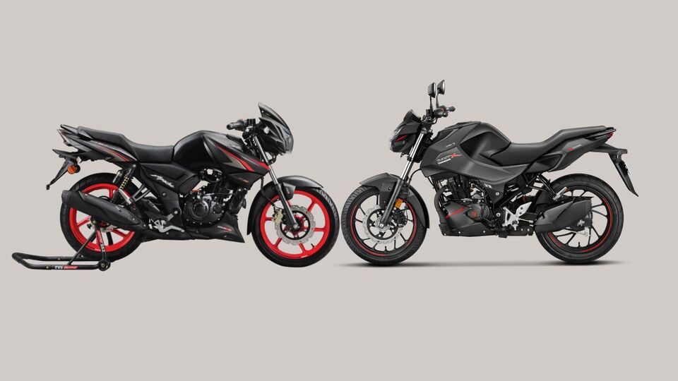tvs apache 160 vs hero xtreme 160 2v
