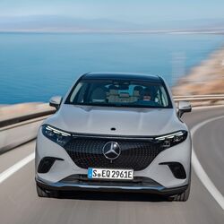 Resembling the rest of the EQ electric models from the German luxury carmaker, the Mercedes-Benz EQS SUV also prioritises sleek flowing lines for better aerodynamics. 