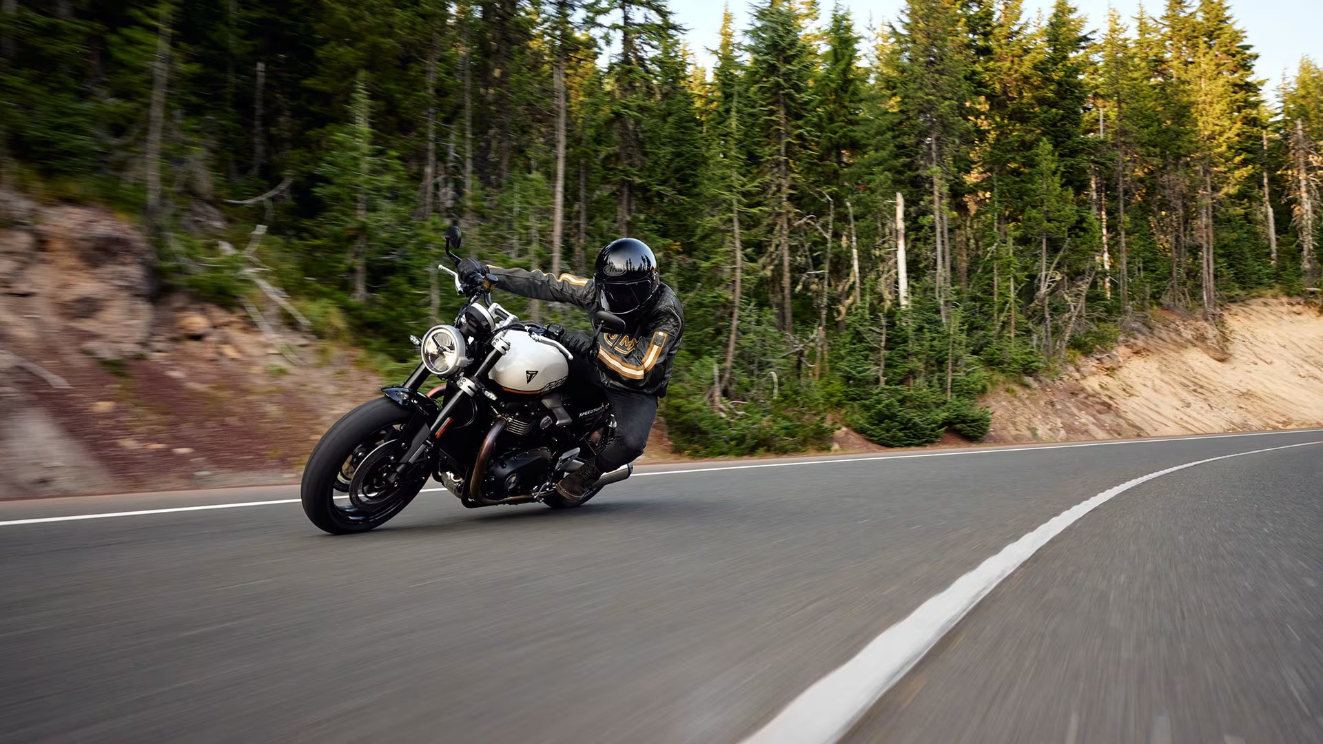 The 2025 Speed Twin 1200 comes with an updated design, multiple chassis upgrades, a performance boost, and feature additions such as cornering ABS and traction control. 