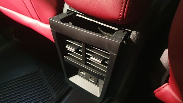 The casing for the rear-AC vents inside this particular review unit of the Curvv reveals quality-control issues.