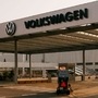 The employee entrance at the Volkswagen AG factory in Zwickau, Germany, on Wednesday, Sept. 4, 2024. Volkswagen defended plans to consider unprecedented factory closures in Germany, saying flagging car sales have left the company with about two plants too many. Photographer: Iona Dutz/Bloomberg (Bloomberg)