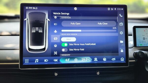 Plonking every car-related function on the main display unit inside the Windsor EV may be a futuristic take on convenience but is not very conducive to regular use.