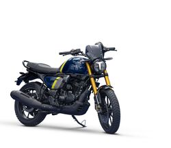 TVS Motor has introduced a new colour scheme for the Ronin motorcycle, The two-wheeler manufacturer has launched a new Midnight Blue shade with fluorescent green graphics for the bike.