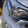 File photo of a BYD badge on a company EV parked outside a dealership in Beijing, China. (Bloomberg)