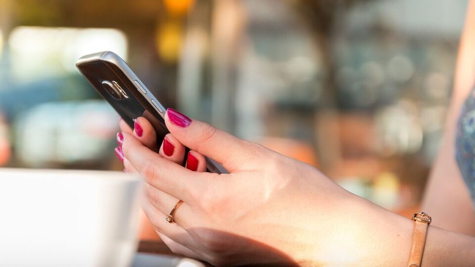 using smartphone