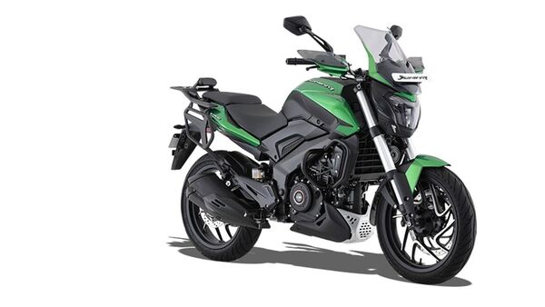 The Bajaj Dominar 400 is the touring motorcycle offered by the brand. Its ex-showroom price is <span class='webrupee'>₹</span>2.32 lakh, while Flipkart lists the same model for <span class='webrupee'>₹</span>2.30 lakh. This motorcycle is equipped with a 373.3 cc liquid-cooled engine, delivering an output of 40 bhp and 35 Nm of torque.