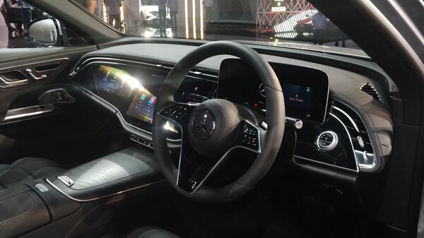 Three huge screens span the width of the dashboard making up what German car maker calls the ‘Superscreen’. The main infotainment system is a large 14.4-inch display set in between the 12.3-inch passenger entertainment display and the 12.3-inch driver's information display.